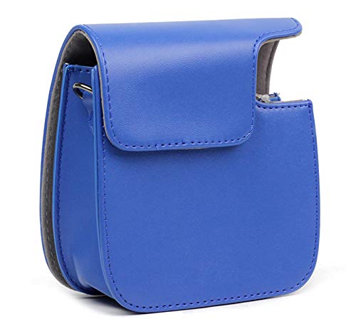 Fujifilm Instax Mini 8/8+/9 Leather Case (Dark Blue) - Image 3