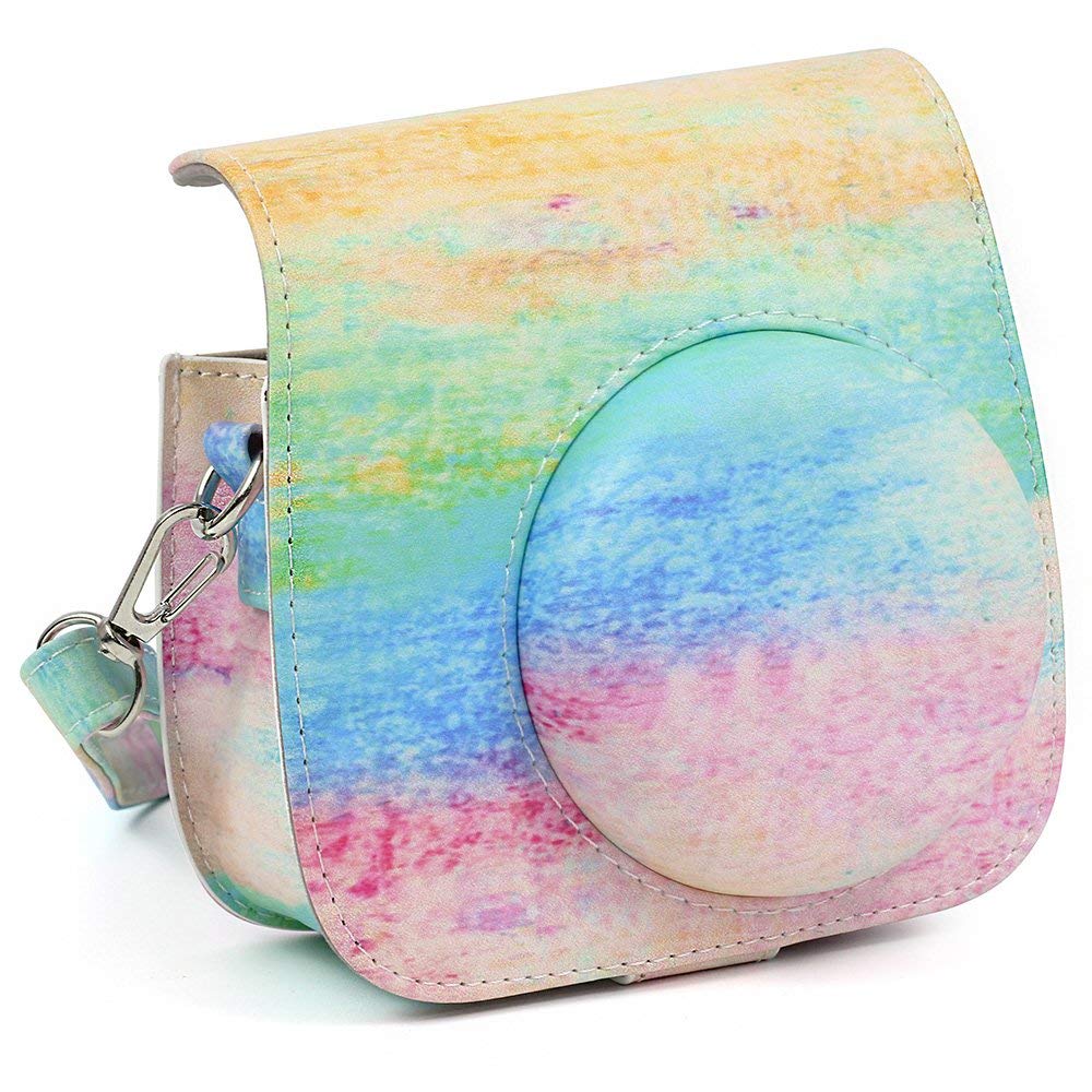 Fujifilm Instax Mini 8/8+/9 Leather Case (Rainbow)