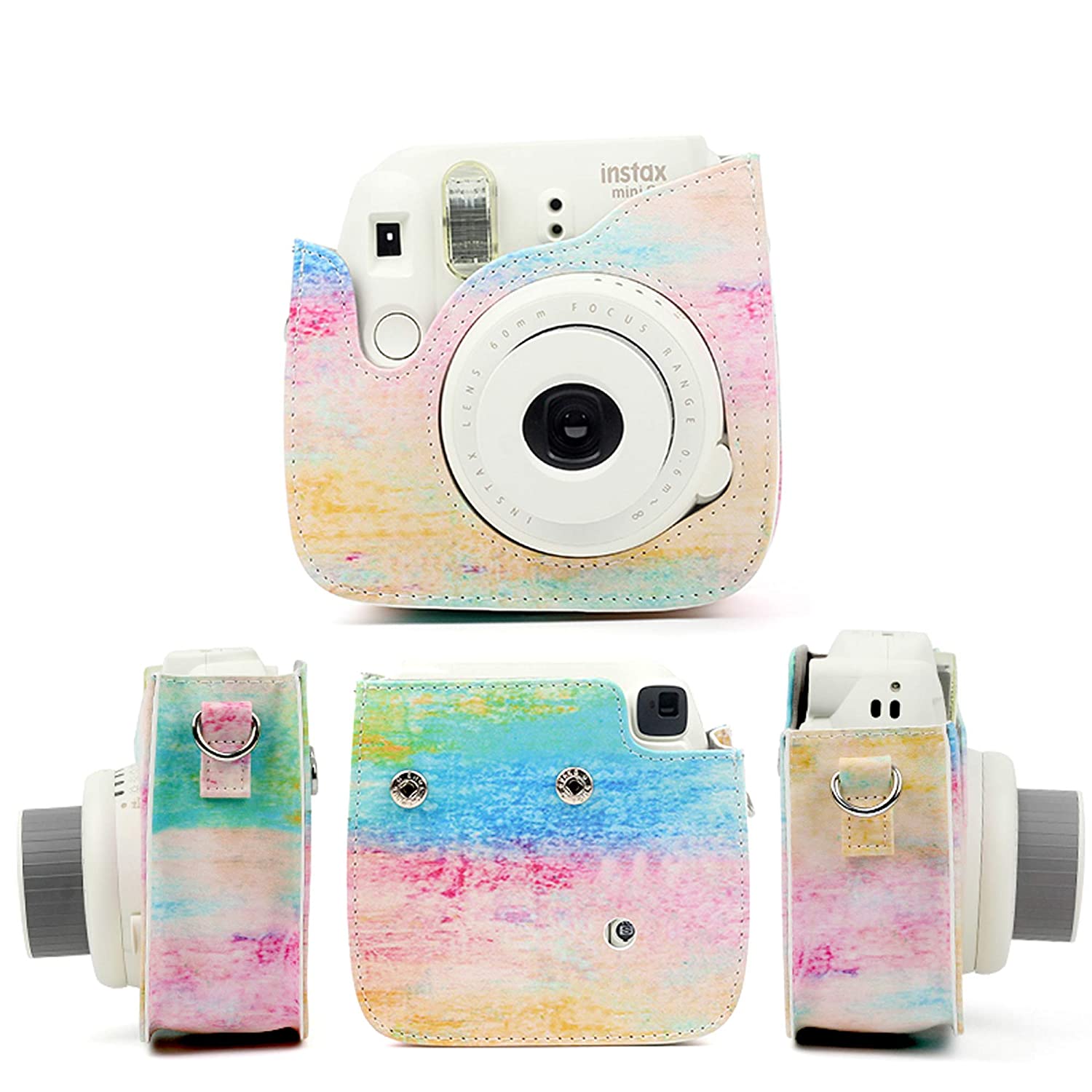Fujifilm Instax Mini 8/8+/9 Leather Case (Rainbow) - Image 4