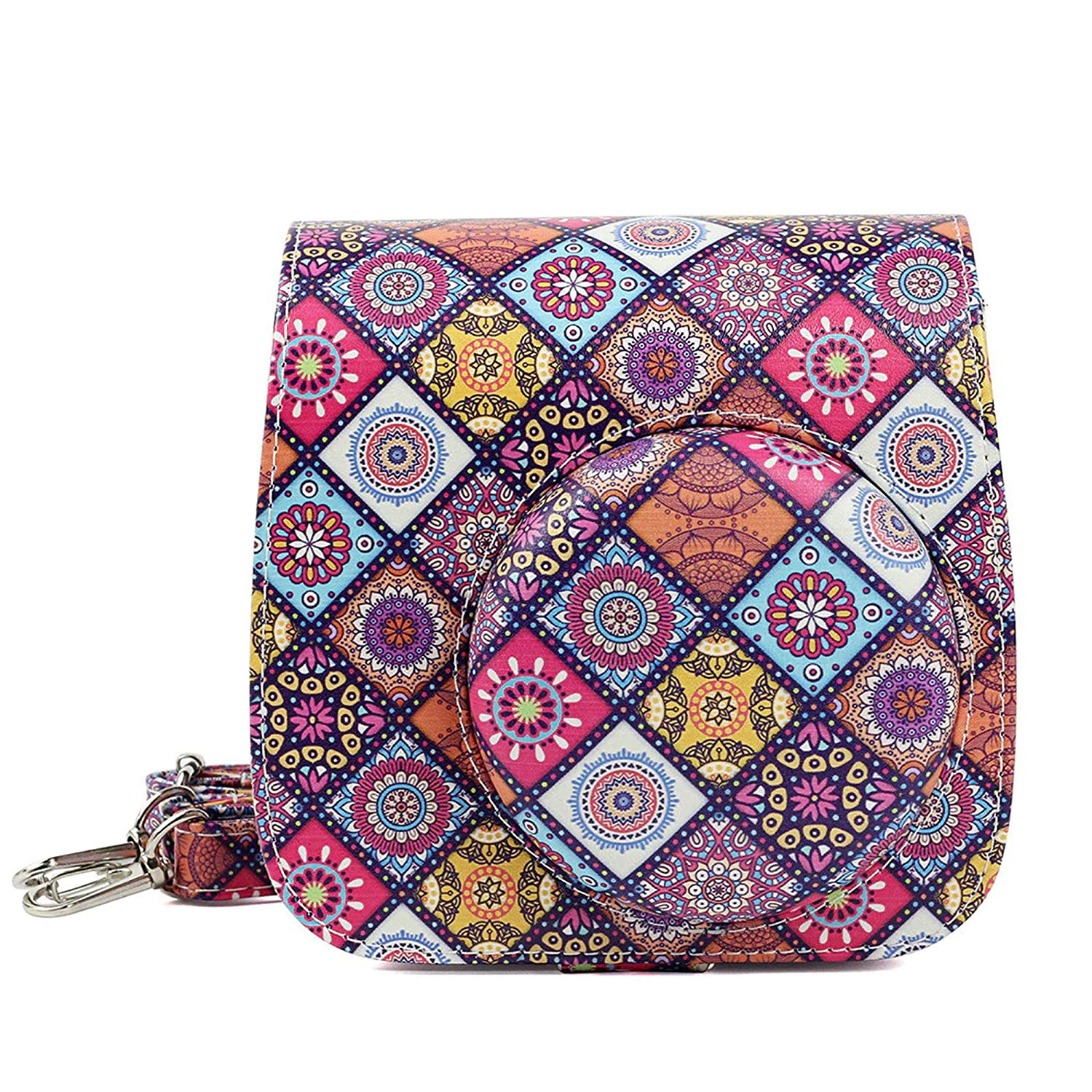 Fujifilm Instax Mini 8/8+/9 Leather Case (Flower Design) - Image 2